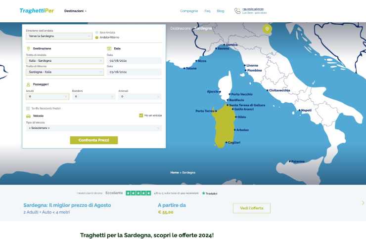 TraghettiPer rende semplice e intuitiva l’esperienza di prenotazione online dei traghetti