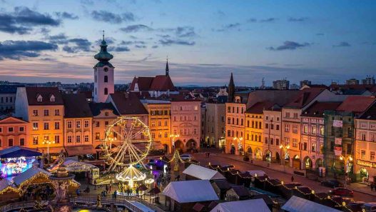 christmas market in the city